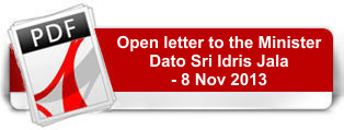 Open letter to the Minister Dato Sri Idris Jala - 8 Nov 2013